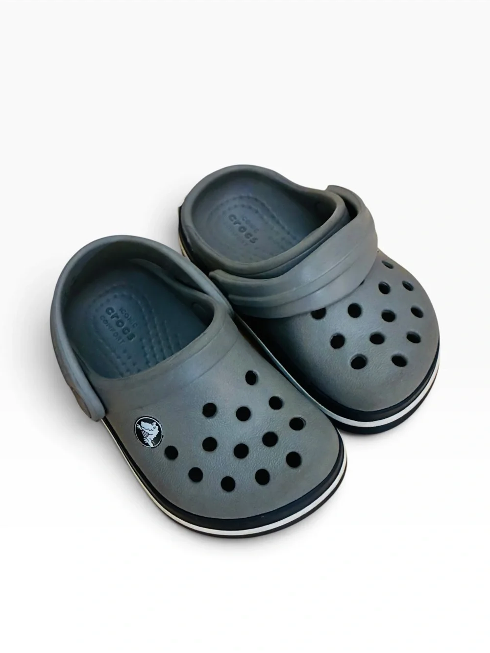 Baby CROCS Grey Classic Toddler size 4